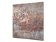 Toughened glass backsplash – Art glass design printed glass splashback NBS04 Rusted textures Series: Rusted metal