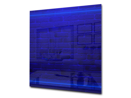 Printed Tempered glass wall art – Glass kitchen backsplash NBS05 Textures and tiles 1 Series: Neon light