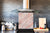 Unique Glass kitchen panel – Tempered Glass backsplash – Art design Glass Upstand NBS02 Marbles 2 Series: Carrara pink marble