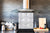 Glass kitchen backsplash – Tempered Glass splashback – Photo backsplash NBS10 Decorative Surfaces Series: Metal tiles