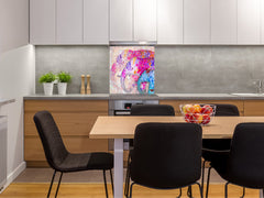 Printed Tempered glass wall art – Glass kitchen backsplash NBS12 Paintings Series: Beautiful Asian nature