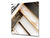 Glass kitchen backsplash – Tempered Glass splashback – Photo backsplash NBS10 Decorative Surfaces Series: Black and white interwoven with gold 1