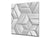 Antiprojections avec photo BS12 Textures blanches et grises: Géométrie Carrés 2