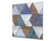 Printed tempered glass backsplash – Glass kitchen splashback NBS06 Textures and tiles 2 Series: Colourful tiles