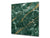 Stylish Tempered glass backsplash – Glass kitchen splashback – Glass upstand NBS01 Marbles 1 Series: Green marble with golden veins 1