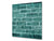 Printed Tempered glass wall art – Glass kitchen backsplash NBS05 Textures and tiles 1 Series: Green vintage brick