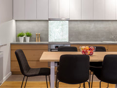 Stunning printed Glass backsplash – Tempered glass kitchen wall panel NBS07 Vintage leaves and patterns Series: Abstract leave background