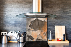Unique Glass kitchen panel – Tempered Glass backsplash – Art design Glass Upstand NBS02 Marbles 2 Series: 3D marble wall