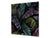 Toughened glass backsplash – Art glass design printed glass splashback NBS11 Tropical Leaves Series: Dark exotic pattern
