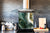 Glass kitchen backsplash – Tempered Glass splashback – Photo backsplash NBS03 Colourful abstractions Series: Mesmerising golden powder