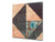 Printed tempered glass backsplash – Glass kitchen splashback NBS06 Textures and tiles 2 Series: Diverse tile pattern