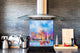 Printed Tempered glass wall art – Glass kitchen backsplash NBS12 Paintings Series: Impressionist seascape