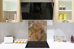 Stylish Tempered glass backsplash – Glass kitchen splashback – Glass upstand NBS01 Marbles 1 Series: Italian granite