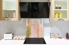 Stunning printed Glass backsplash – Tempered glass kitchen wall panel NBS07 Vintage leaves and patterns Series: Versatile artistic backdrop