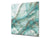 Stylish Tempered glass backsplash – Glass kitchen splashback – Glass upstand NBS01 Marbles 1 Series: Cold blue onyx