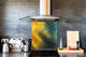 Unique Glass kitchen panel – Tempered Glass backsplash – Art design Glass Upstand NBS09 Colourful Variety Series: Colorful wavy design 2