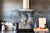 Glass kitchen backsplash – Tempered Glass splashback – Photo backsplash NBS03 Colourful abstractions Series: Fluid art painting
