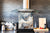 Glass kitchen backsplash – Tempered Glass splashback – Photo backsplash NBS03 Colourful abstractions Series: Artistic mixture of paints