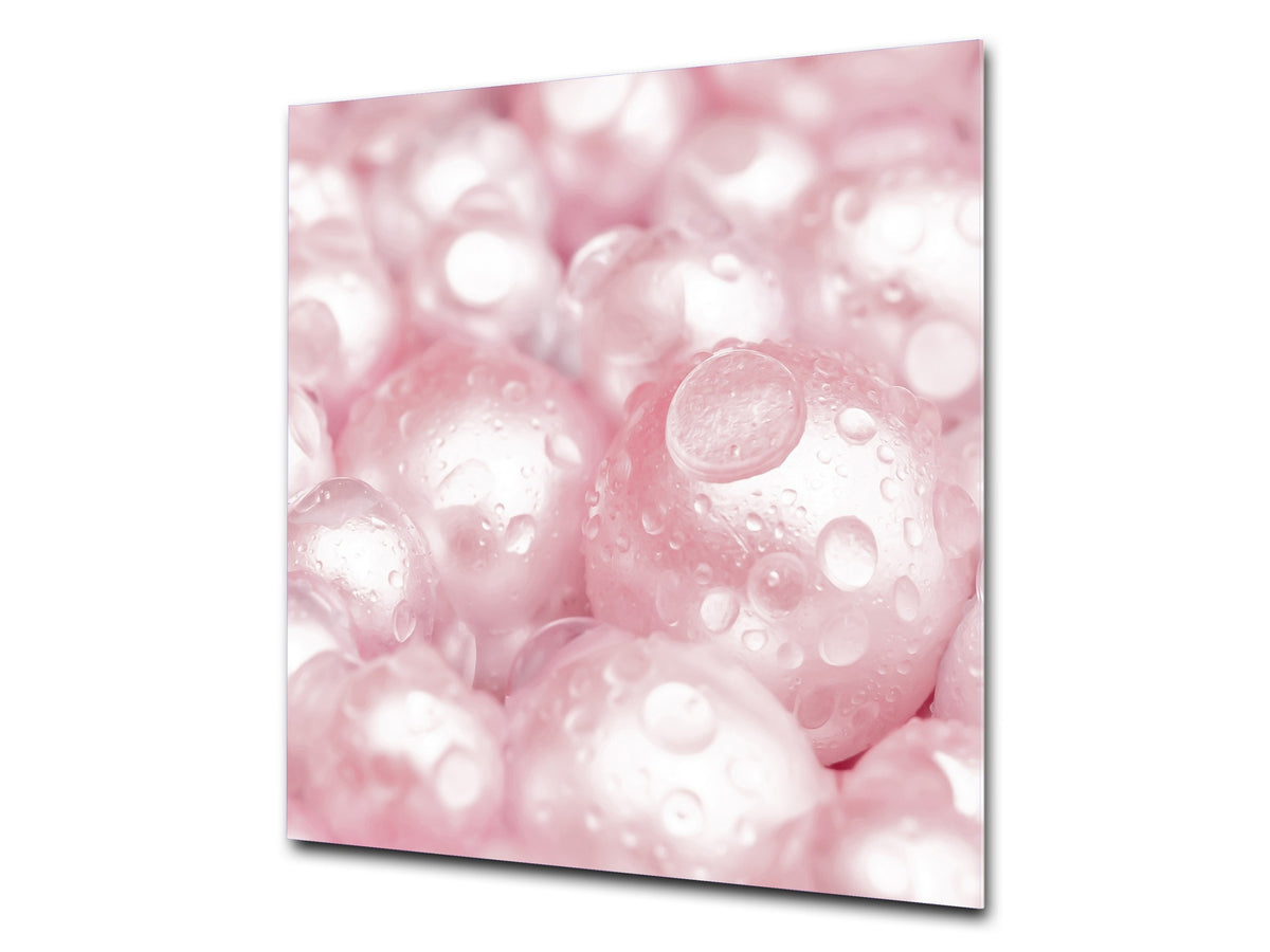 Unique Glass kitchen panel – Tempered Glass backsplash – Art design Glass Upstand NBS09 Colourful Variety Series: Gems close-up