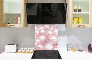 Unique Glass kitchen panel – Tempered Glass backsplash – Art design Glass Upstand NBS09 Colourful Variety Series: Gems close-up