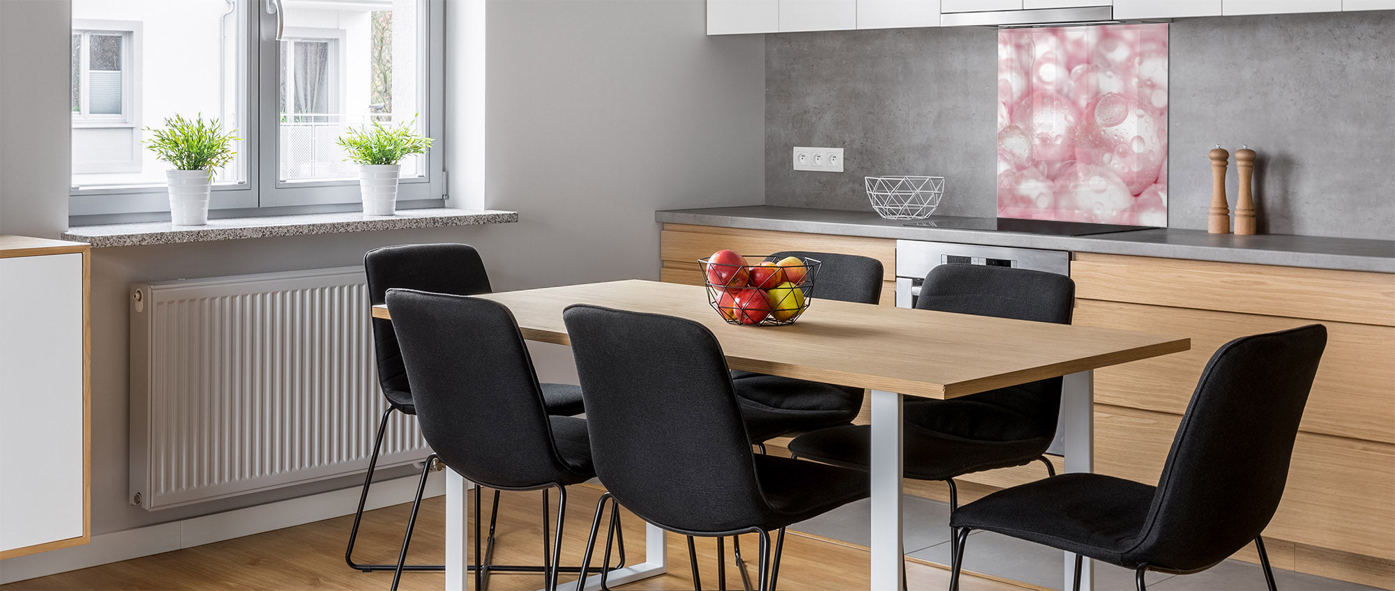 Unique Glass kitchen panel – Tempered Glass backsplash – Art design Glass Upstand NBS09 Colourful Variety Series: Gems close-up