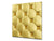 Glass kitchen backsplash – Tempered Glass splashback – Photo backsplash NBS10 Decorative Surfaces Series: Golden leather upholstery 1