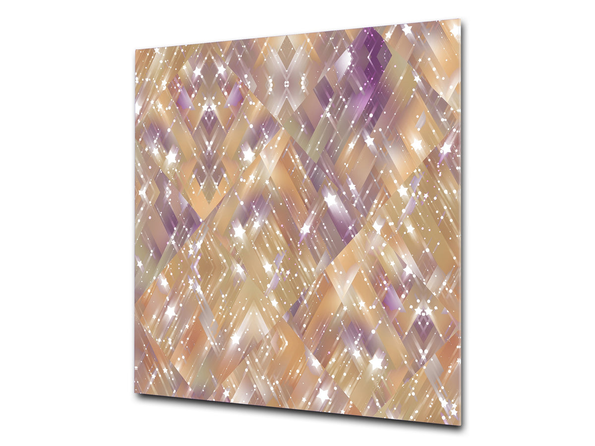 Unique Glass kitchen panel – Tempered Glass backsplash – Art design Glass Upstand NBS09 Colourful Variety Series: Vintage mosaic