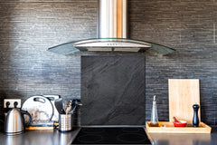 Printed tempered glass backsplash – Glass kitchen splashback NBS06 Textures and tiles 2 Series: Dark granite