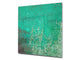 Toughened glass backsplash – Art glass design printed glass splashback NBS04 Rusted textures Series: Oxidized copper ornament