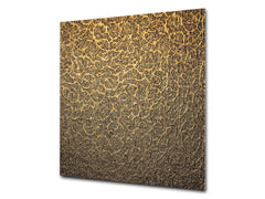 Glass kitchen backsplash – Tempered Glass splashback – Photo backsplash NBS10 Decorative Surfaces Series: Luxury golden pattern