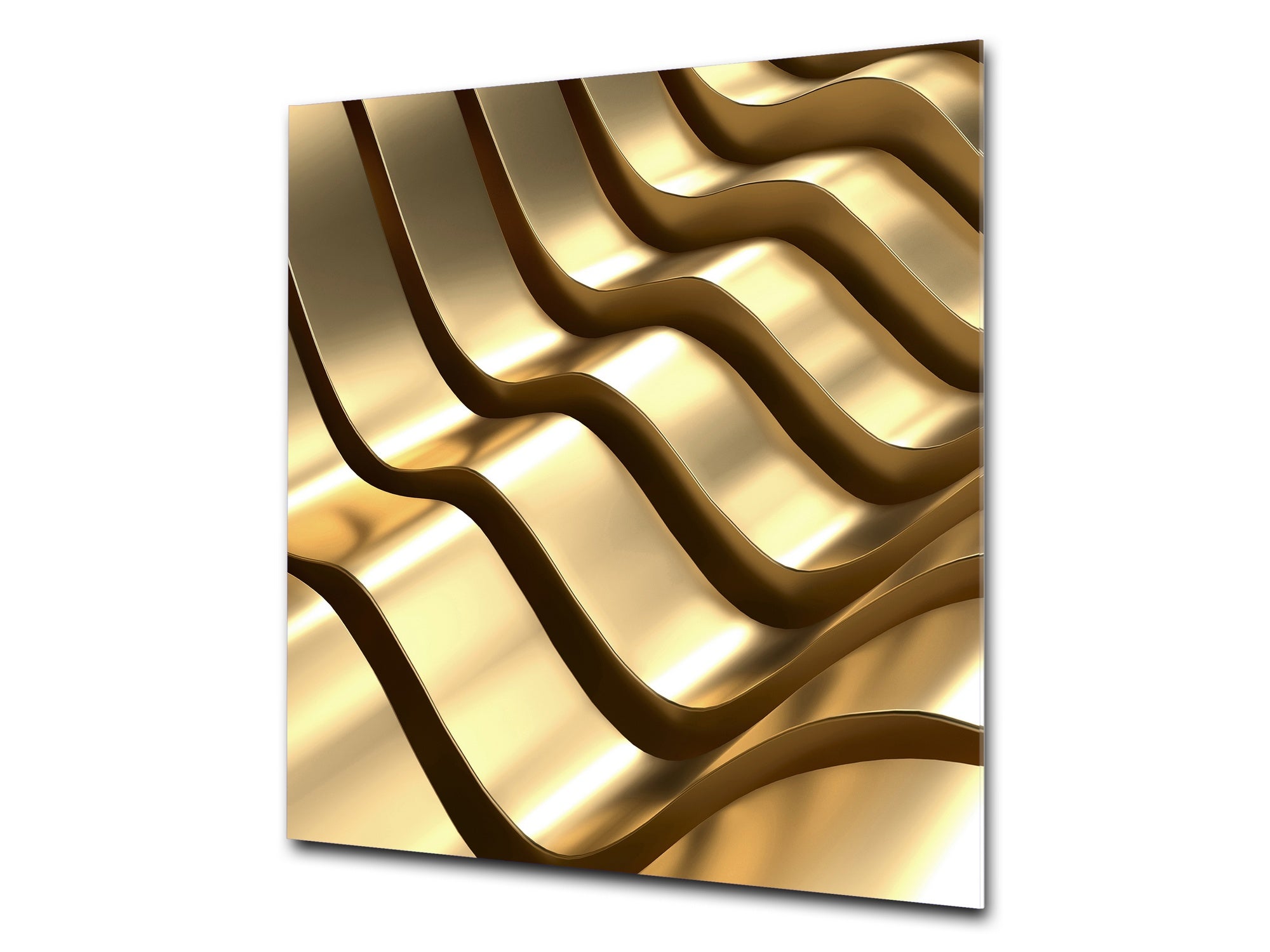 Paraschizzi vetro rinforzato – Paraspruzzi artistico stampato su vetro BS12 Trame bianche e grigi: Geometry Squares 2