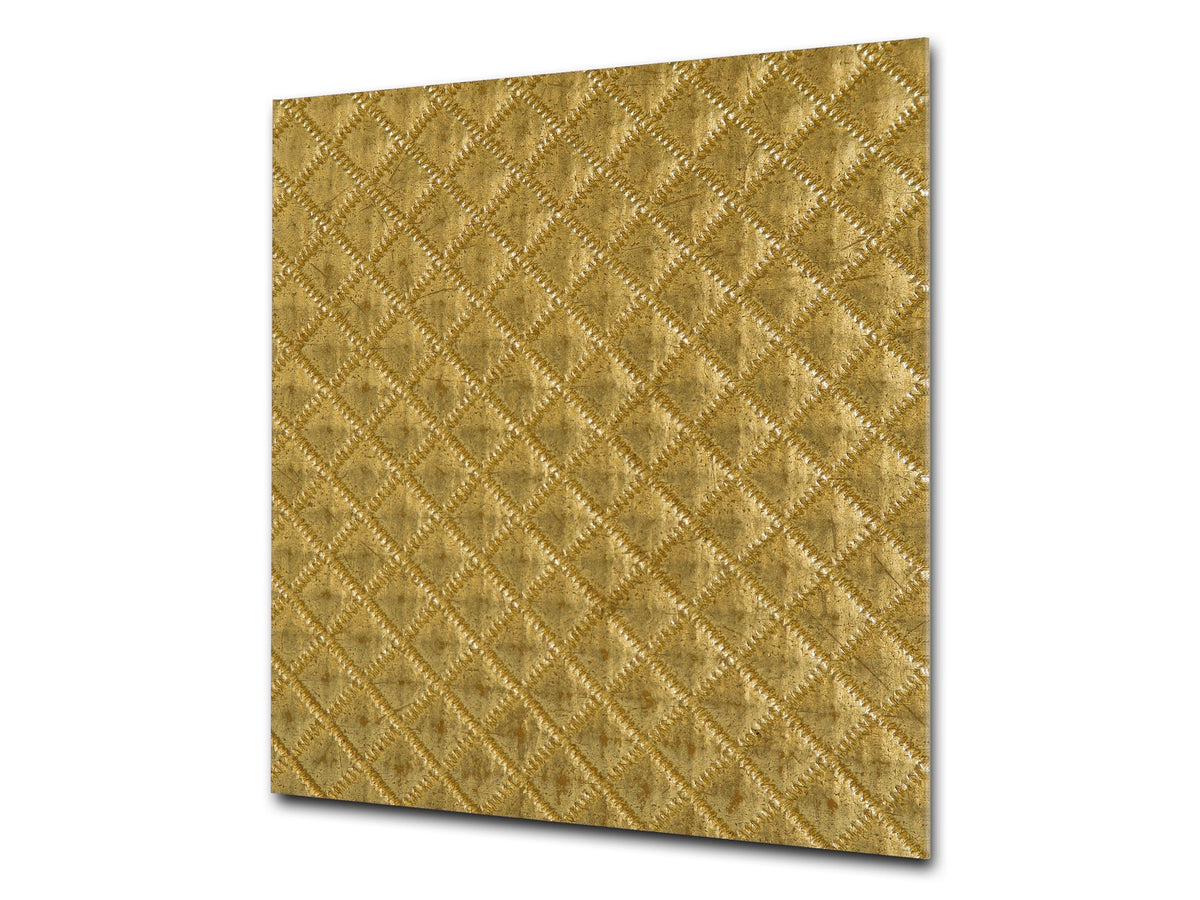 Glass kitchen backsplash – Tempered Glass splashback – Photo backsplash NBS10 Decorative Surfaces Series: Golden textured background