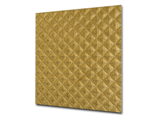 Glass kitchen backsplash – Tempered Glass splashback – Photo backsplash NBS10 Decorative Surfaces Series: Golden textured background
