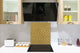 Glass kitchen backsplash – Tempered Glass splashback – Photo backsplash NBS10 Decorative Surfaces Series: Golden textured background