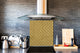 Glass kitchen backsplash – Tempered Glass splashback – Photo backsplash NBS10 Decorative Surfaces Series: Golden textured background