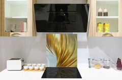 Paraschizzi vetro rinforzato – Paraspruzzi artistico stampato su vetro BS12 Trame bianche e grigi: Geometry Squares 2