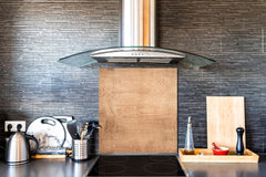 Printed tempered glass backsplash – Glass kitchen splashback NBS06 Textures and tiles 2 Series: Light wood panel