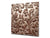 Glass kitchen backsplash – Tempered Glass splashback – Photo backsplash NBS10 Decorative Surfaces Series: Vintage chocolate surface