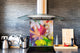 Printed Tempered glass wall art – Glass kitchen backsplash NBS12 Paintings Series: Digital flower painting