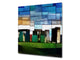 Printed Tempered glass wall art – Glass kitchen backsplash NBS12 Paintings Series: Cubist Stonehenge