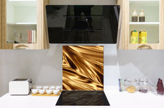 Paraschizzi vetro rinforzato – Paraspruzzi artistico stampato su vetro BS12 Trame bianche e grigi: Geometry Squares 2