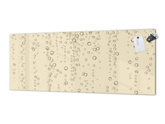 Stunning glass wall art - Wide format  backsplash with magnetic properties: Fizzy vector sparkles