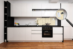 Stunning glass wall art - Wide format  backsplash with magnetic properties: Fizzy vector sparkles