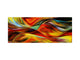 Stunning glass wall art - Wide format  backsplash with magnetic properties:  Wavy modern art
