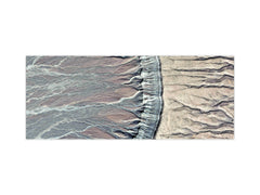 Stunning glass wall art - Wide format  backsplash with magnetic properties:   Deserts of Africa - contemporary photo art