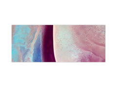 Stunning glass wall art - Wide format  backsplash with magnetic properties:  Deserts of Africa- aerial view