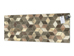 Stunning glass wall art - Wide format  backsplash with magnetic properties:   Abstract Wall