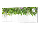 Stunning glass wall art - Wide format  backsplash with magnetic properties:  Garden herbs