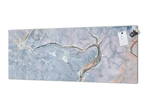 Wide-format tempered glass kitchen wall panel with metal backing - and without: Photography of the deserts of Africa