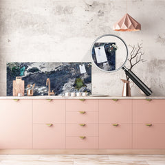 Toughened printed glass backsplash - Wideformat steel coated wall glass splashback:  The plague of the advancing century